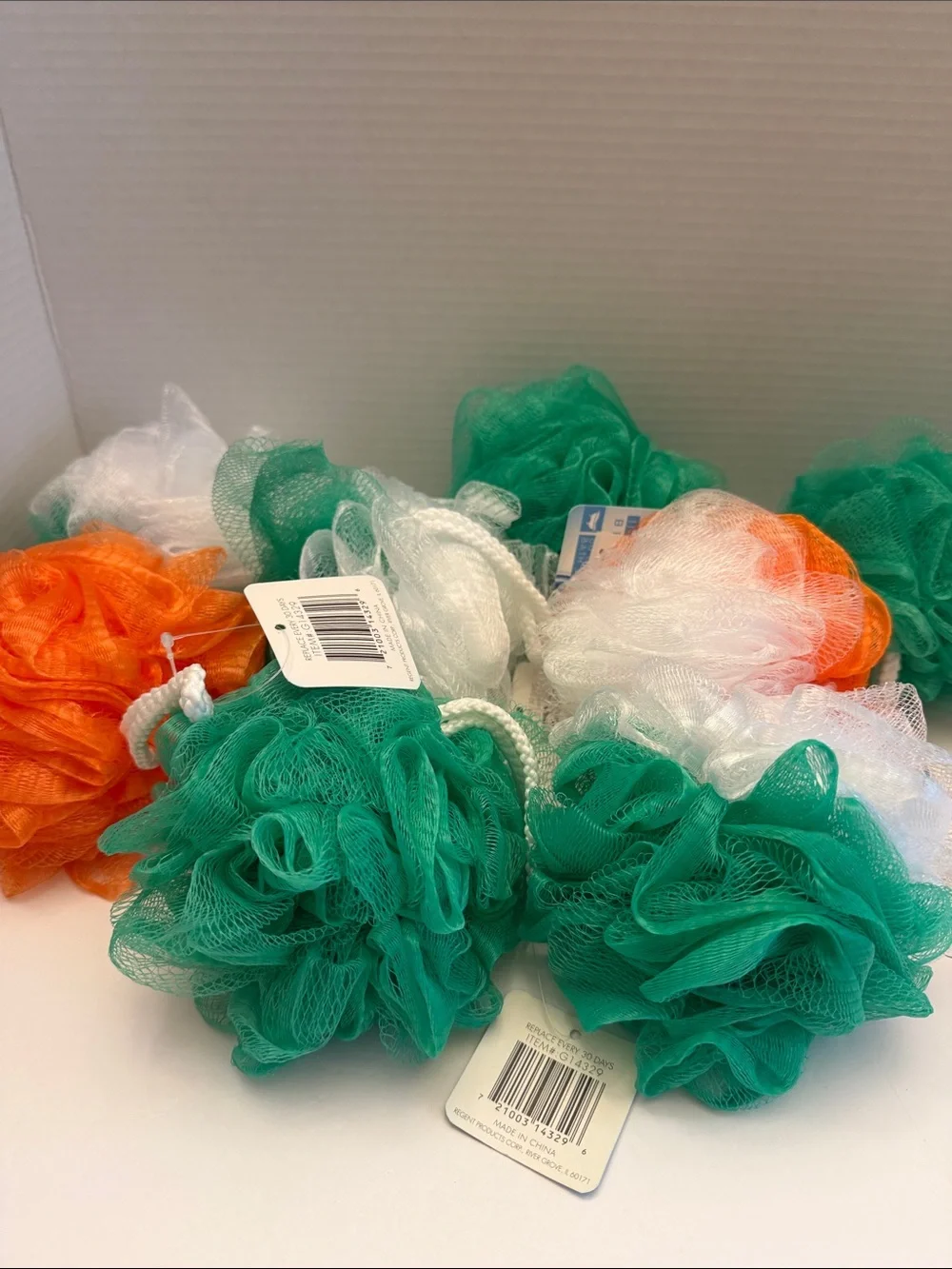 💰8 Shower Pouf Bath Loofahs